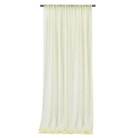 Voilage Mousseline Sans Plis pour Arche de Mariage, coloris ivoire