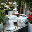 Colonne Romaine Décorative, Piédestal pour Fleurs de Mariage, 18 ou 26 cm
