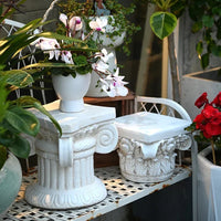 Colonne Romaine Décorative, Piédestal pour Fleurs de Mariage, 18 ou 26 cm