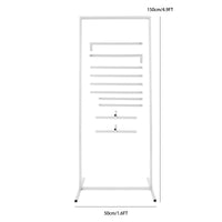 Arche de Mariage Rectangulaire en Métal, Blanche ou Dorée, blanc, hauteur 150 cm