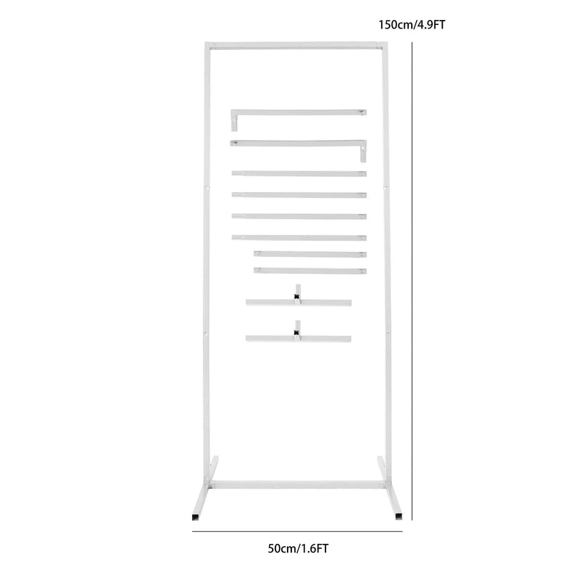 Arche de Mariage Rectangulaire en Métal, Blanche ou Dorée, blanc, hauteur 150 cm