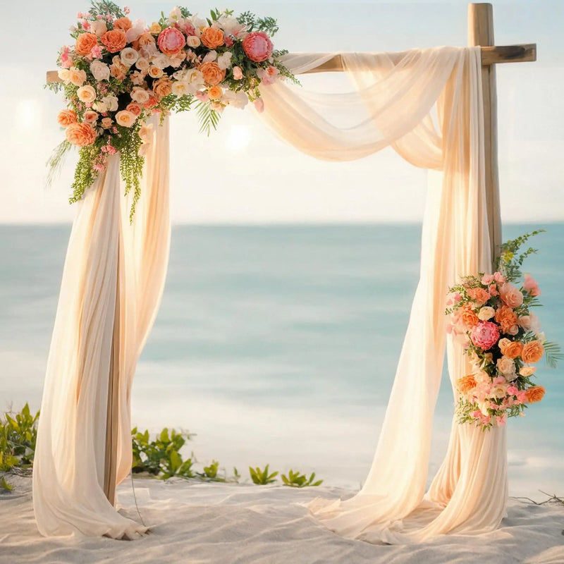 Voilage Chiffon pour Arche de Mariage, 75 cm de Large, vue complémentaire 3