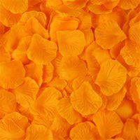 Pétales de Rose Artificiels, Lot de 500 Pétales, coloris orange