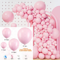 Kit Arche de Ballons 148 Pièces, Rose Pastel, Or, coloris rose pastel