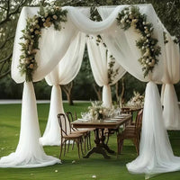 Voilage Arche de Mariage Transparent, 75 cm × 6 m, vue complémentaire 5
