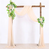 Voilage d'Arche de Mariage 76 cm de Large, coloris champagne