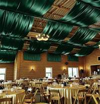 Drapé de Plafond Mariage en Satin, 16 Coloris, 3 à 12 m