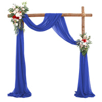 Voilage d'Arche de Mariage 76 cm de Large, coloris bleu roi