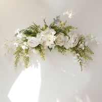 Fleurs pour Arche de Mariage, coloris crème et blanc