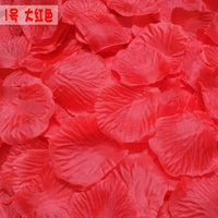 Pétales de Rose Artificiels en Tissu, coloris rouge