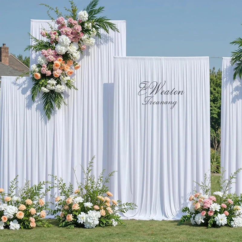 Toile de Fond Mariage Épaisse, Rideau Poche à Tringle, vue complémentaire 2