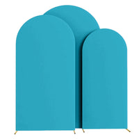 Housse d'Arche de Mariage en Spandex, coloris turquoise