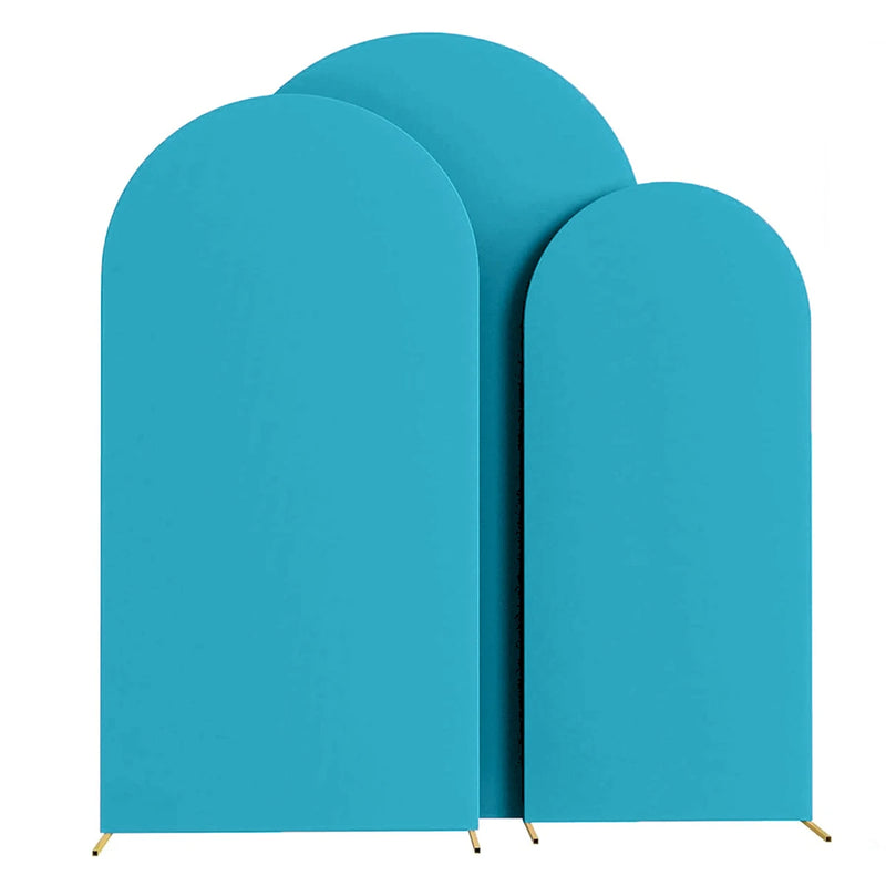 Housse d'Arche de Mariage en Spandex, coloris turquoise