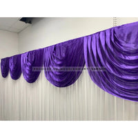 Drapé Swag pour Fond de Mariage, coloris violet
