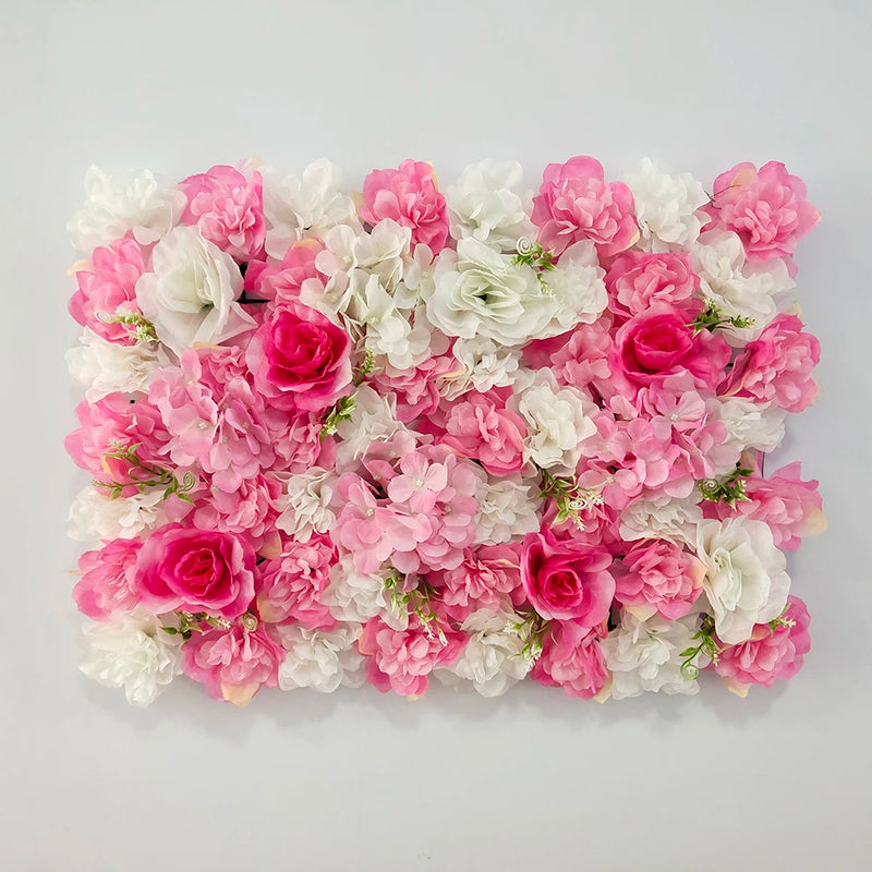 Mur de Fleurs Artificielles, Panneau 40 × 60 cm à l'Unité, 28 Coloris