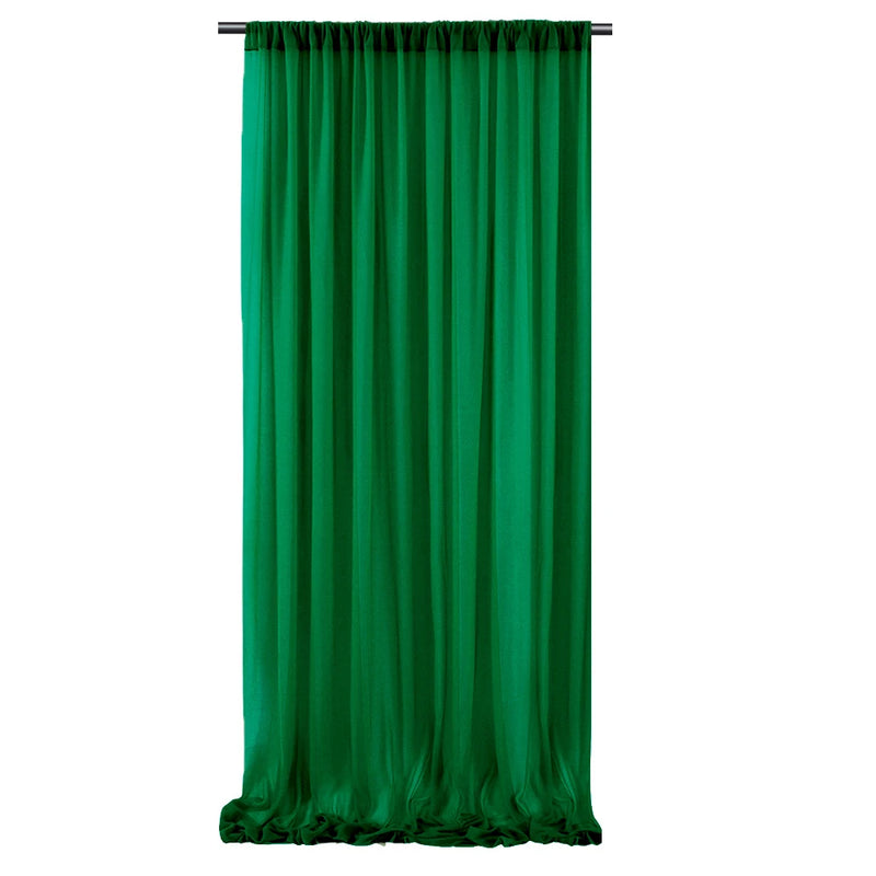 Voilage Mousseline Sans Plis pour Arche de Mariage, coloris vert foncé