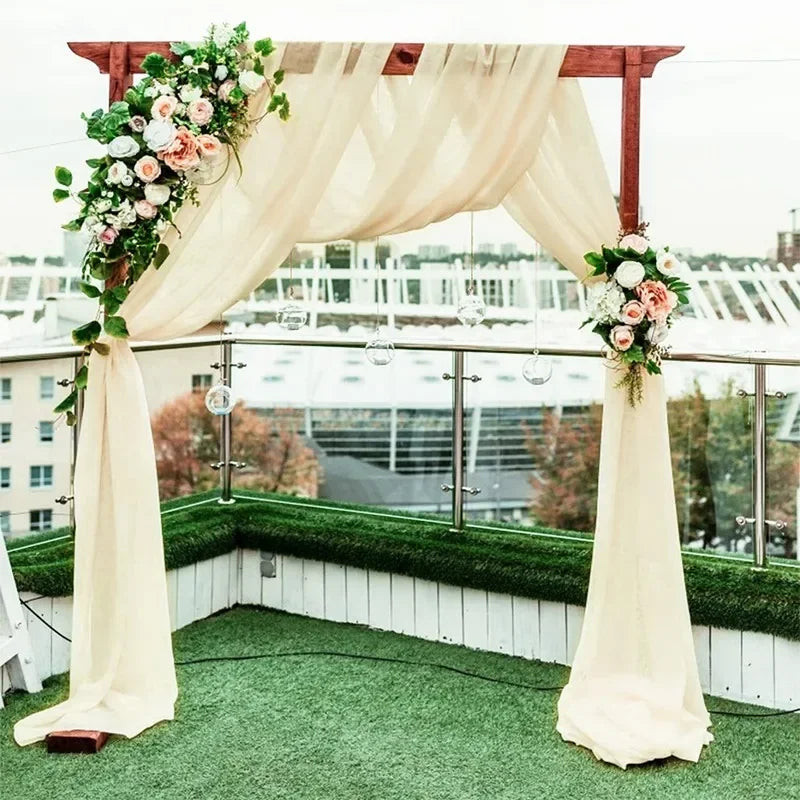 Voilage Chiffon pour Arche de Mariage, vue complémentaire 2