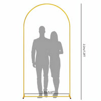 Arche de Mariage Dorée à Sommet Arrondi, 80 × 180 à 120 × 220 cm