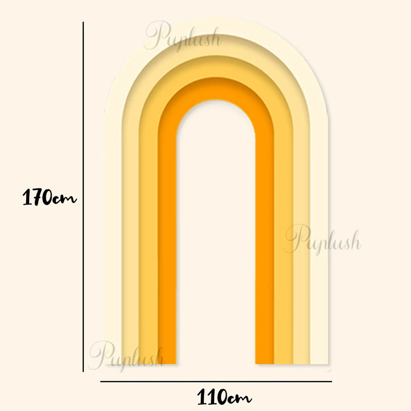 Panneau d'Arche Dégradé en Carton Rigide, 170 × 110 cm, 8 Coloris