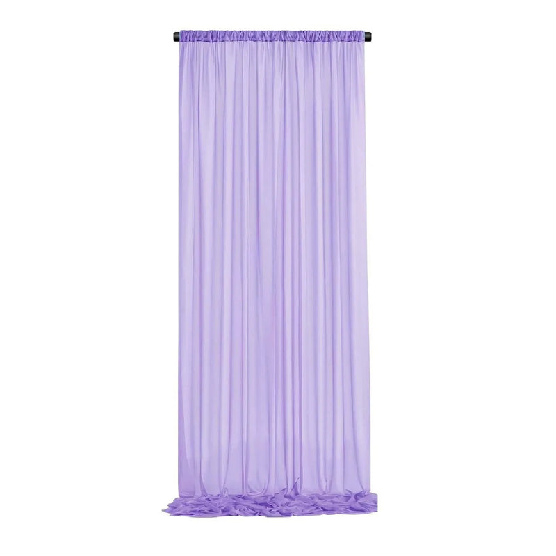 Voilage Mousseline Sans Plis pour Arche de Mariage, coloris lilas