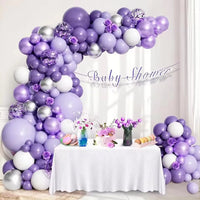 Kit Arche de Ballons Violet, Lilas, Blanc et Argent, vue complémentaire 3