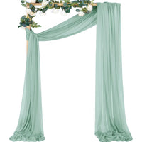 Voilage Chiffon pour Arche de Mariage, 75 cm de Large, coloris vert d'eau