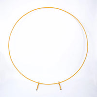 Arche Ronde de Mariage en Métal Blanc ou Doré, 100 à 250 cm