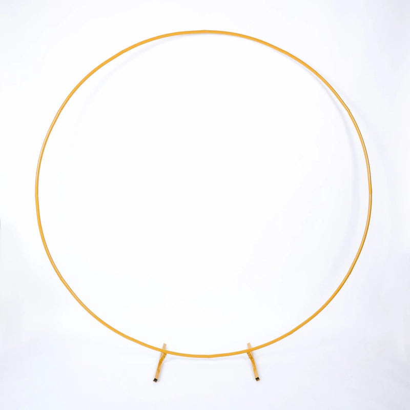 Arche Ronde de Mariage en Métal Blanc ou Doré, 100 à 250 cm