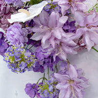 Compositions Florales Violettes pour Arche de Mariage, vue complémentaire 6