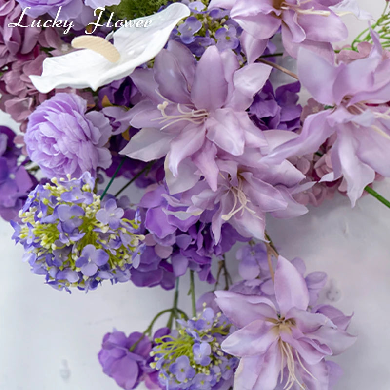 Compositions Florales Violettes pour Arche de Mariage, vue complémentaire 6