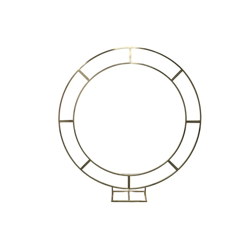 Arche de Mariage Ronde Dorée Double Cercle, 200 cm de Diamètre, vue complémentaire 4