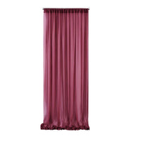 Voilage Mousseline Sans Plis pour Arche de Mariage, coloris bordeaux