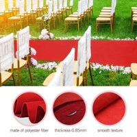 Tapis d'Allée de Mariage Rouge, Bleu ou Vert, 5 à 15 m de Long, vue complémentaire 5