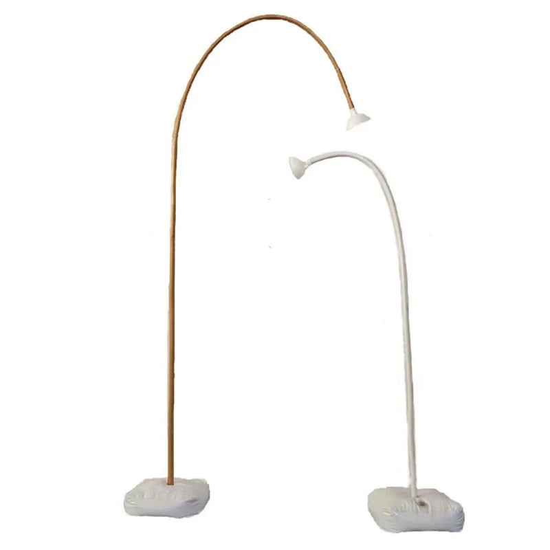 Structure Demi-Arche de Ballons Cintrable avec Base à Eau, Blanc ou Doré, 150 ou 250 cm