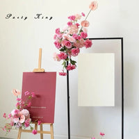 Fleurs pour Arche de Mariage, Roses et Anthuriums Rose Poudré, vue complémentaire 2