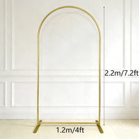 Arche de Mariage Dorée en Aluminium avec Sac de Rangement, 3 Tailles
