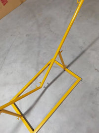 Arche de Mariage en Forme de Cœur Dorée en Métal, 200 cm de Large et de Haut