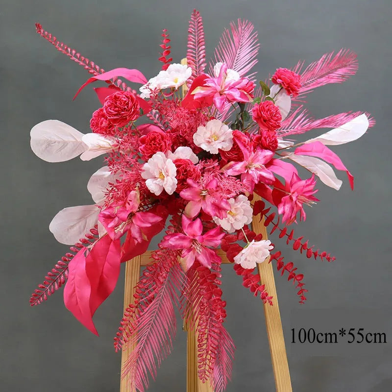Composition Florale Fuchsia et Rouge pour Arche, vue complémentaire 5