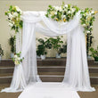 Voilage Arche de Mariage Transparent, 75 cm × 6 m, 5 Coloris