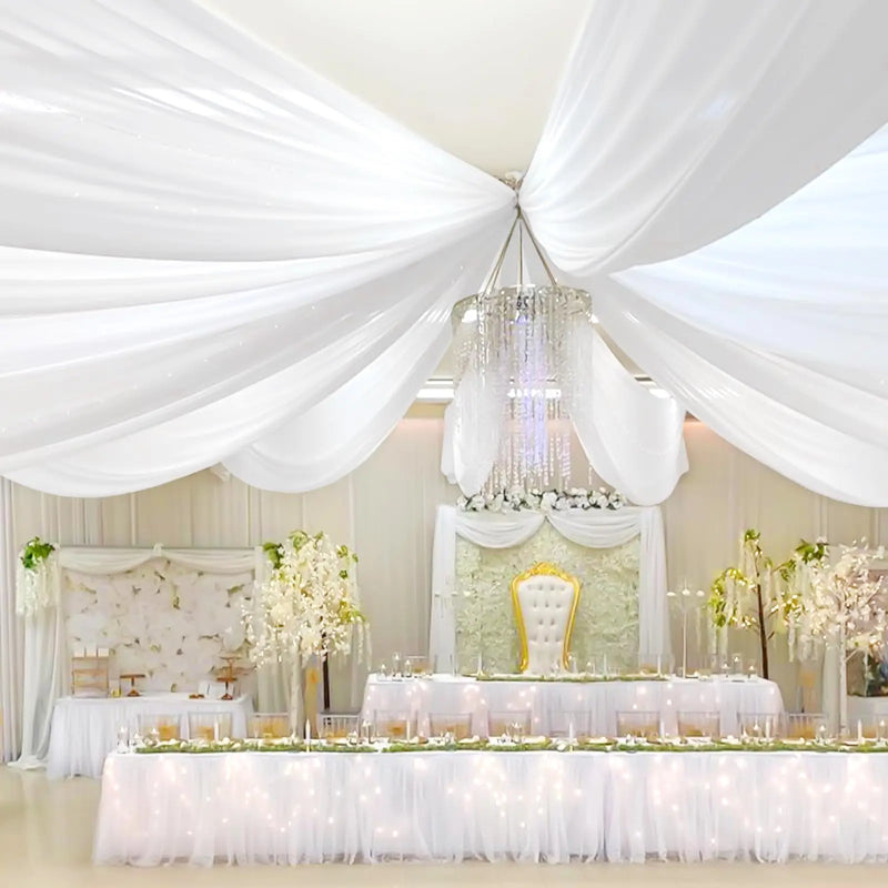 Voilage de Plafond pour Salle de Mariage, vue d'ensemble