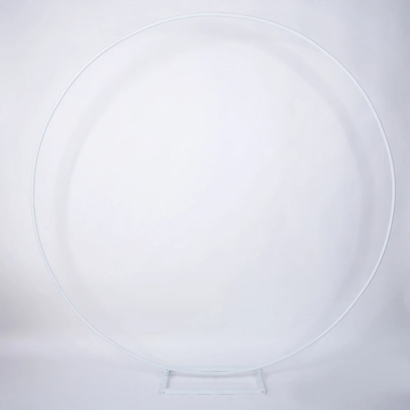 Arche Ronde de Mariage en Métal Blanc ou Doré, 100 à 250 cm