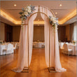 Arche de Mariage Double en Métal, 220 × 120 cm, Doré, Blanc ou Noir