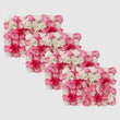 Mur de Fleurs Artificielles, Lot de 4 Panneaux 60 × 40 cm, 18 Coloris