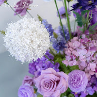 Compositions Florales Violettes pour Arche de Mariage, vue complémentaire 5