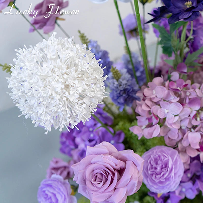 Compositions Florales Violettes pour Arche de Mariage, vue complémentaire 5