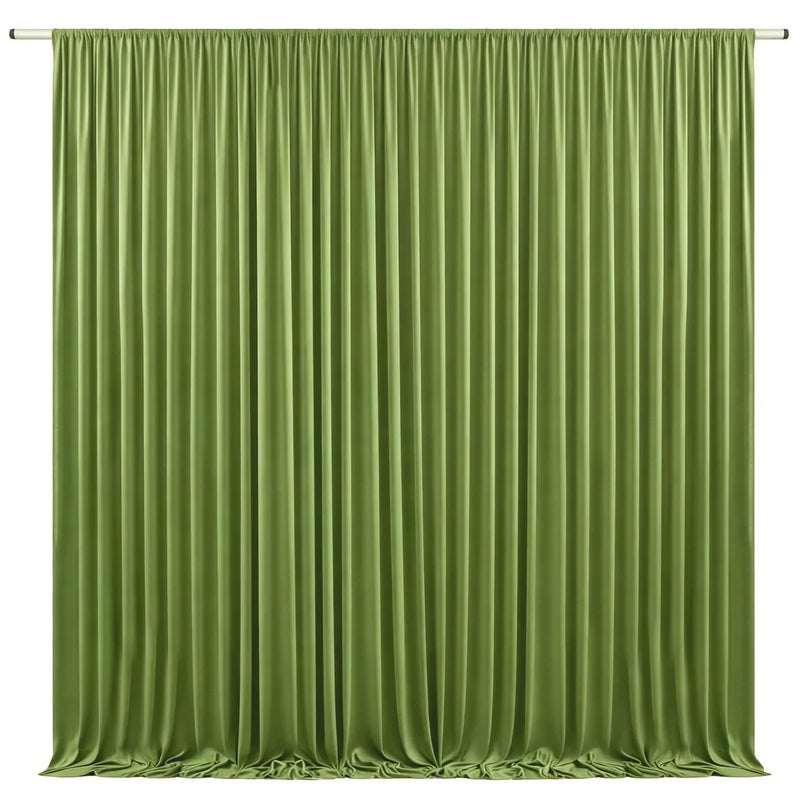 Toile de fond de mariage extensible à poche à tringle, pour décoration d'arche et de cérémonie