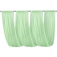 Voilage Plafond Mariage en Chiffon, coloris vert menthe