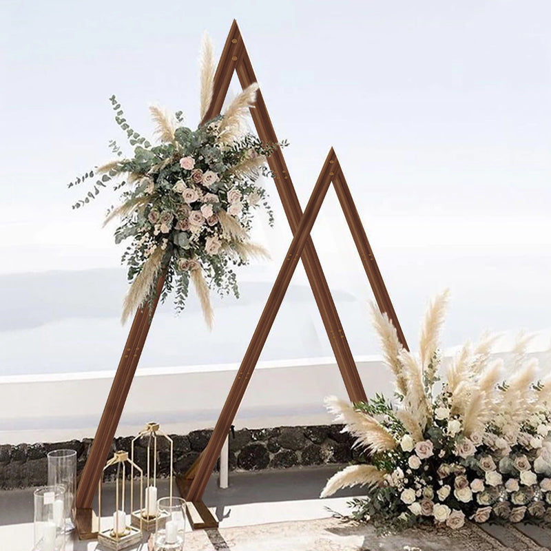 Arche de Mariage en Bois, 2 Arches Triangulaires de 255 et 300 cm