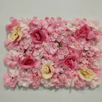 Mur de Fleurs Artificielles, Panneau Haute Densité 60 × 40 cm, 22 Coloris
