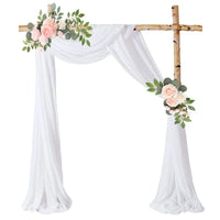 Voilage Chiffon pour Arche de Mariage, coloris blanc